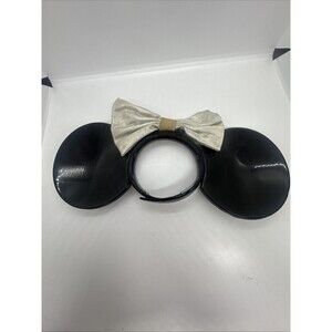 Vintage Disney Minnie Mouse Ears 1970s 80s Solid Hard Plastic Headband Souvenir